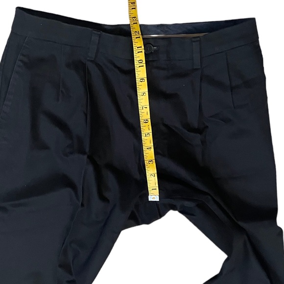 Dockers Flex Comfort Black Pants, Pleated Front, Cotton - Picture 9 of 11